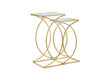 2-jų staliukų komplektas Glam 35, auksinės spalvos kaina ir informacija | Kavos staliukai | pigu.lt