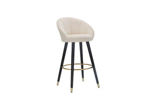 Baro kėdė Glam, smėlio spalvos kaina ir informacija | Virtuvės ir valgomojo kėdės | pigu.lt