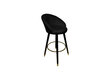 Baro kėdė Glam, juoda kaina ir informacija | Virtuvės ir valgomojo kėdės | pigu.lt