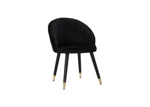 Обеденный стул Glam, черный цвет цена и информация | Стулья для кухни и столовой | pigu.lt