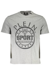 Marškinėliai vyrams Plein Sport TIPS128, pilki kaina ir informacija | Vyriški marškinėliai | pigu.lt