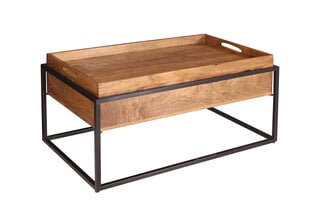 Кофейный столик Panama с ящиком для хранения, коричневый цена и информация | Журнальные столы | pigu.lt