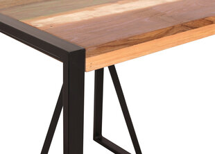 Стол Fiume, 70 x 70 см, коричневый цена и информация | Кухонные и обеденные столы | pigu.lt