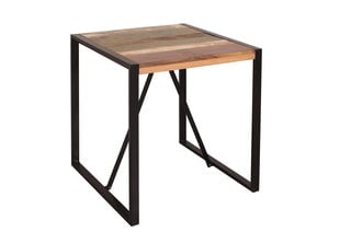 Стол Fiume, 70 x 70 см, коричневый цена и информация | Кухонные и обеденные столы | pigu.lt