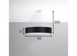 Sollux lubinis šviestuvas Skala 60 kaina ir informacija | Lubiniai šviestuvai | pigu.lt