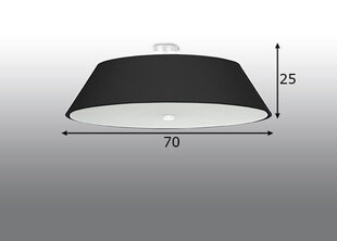 Потолочный светильник Sollux Vega 70 цена и информация | Потолочные светильники | pigu.lt