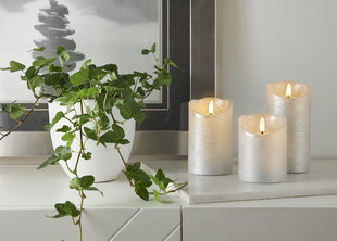 LED žvakė Flamme Rustic kaina ir informacija | Žvakės, Žvakidės | pigu.lt