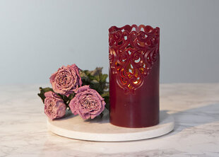 Светодиодная свеча Clary, красная. цена и информация | Подсвечники, свечи | pigu.lt