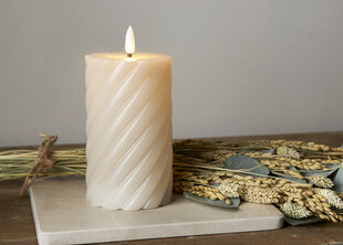 LED свеча Flamme Swirl. цена и информация | Подсвечники, свечи | pigu.lt