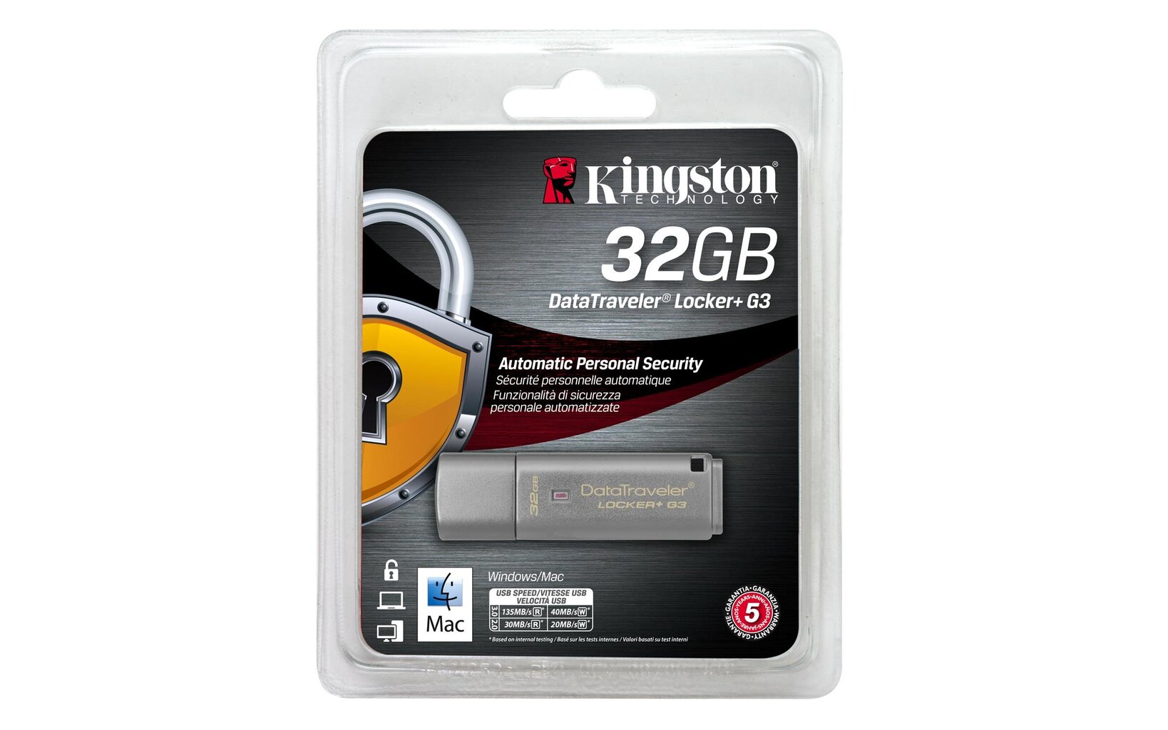 Atmintinė Kingston Data Traveler DTLPG3 32GB, USB 3.0 цена и информация | USB laikmenos | pigu.lt