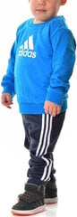 Спортивный костюм Adidas I Bos Jog Ft Black Blue HF8821 HF8821/104 цена и информация | Комплекты для мальчиков | pigu.lt