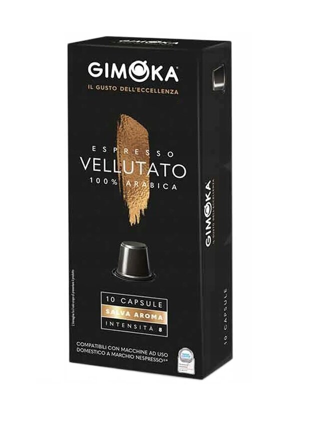 Kavos kapsulės Gimoka Nespresso Vellutato Coffee, 10 vnt. kaina ir informacija | Kava, kakava | pigu.lt