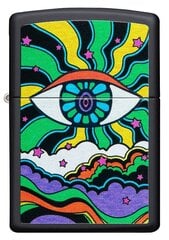 Žiebtuvėlis Zippo 49699 Black Light Eye Design kaina ir informacija | Žiebtuvėliai ir priedai | pigu.lt