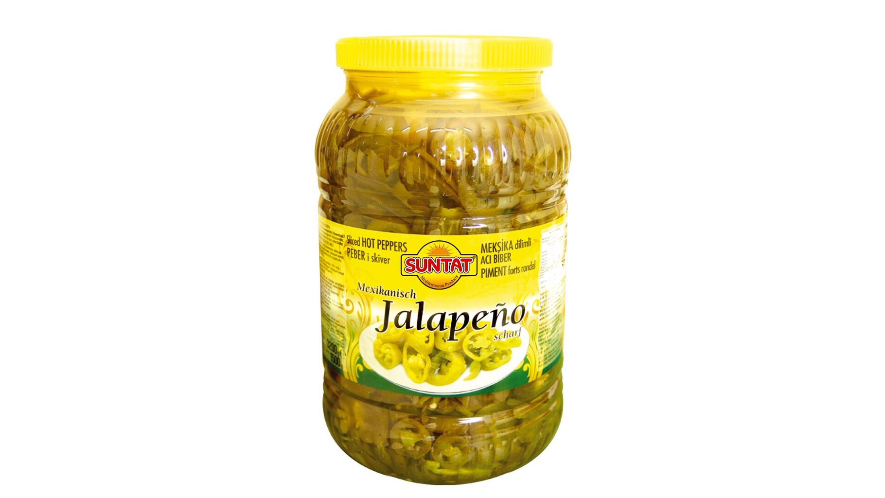 Marinuoti jalapeno pipirai smulkinti Suntat 3200 g kaina ir informacija | Konservuotas maistas | pigu.lt