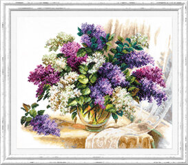 Набор для вышивания Magic Needle  "The Scent of Lilacs" 40-64 цена и информация | Принадлежности для вышивания | pigu.lt