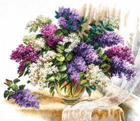 Набор для вышивания Magic Needle  "The Scent of Lilacs" 40-64 цена и информация | Принадлежности для вышивания | pigu.lt