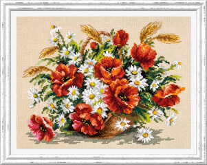 Набор для вышивания Magic Needle   "Bouquet of Wildflowers" 40-67 цена и информация | Принадлежности для вышивания | pigu.lt