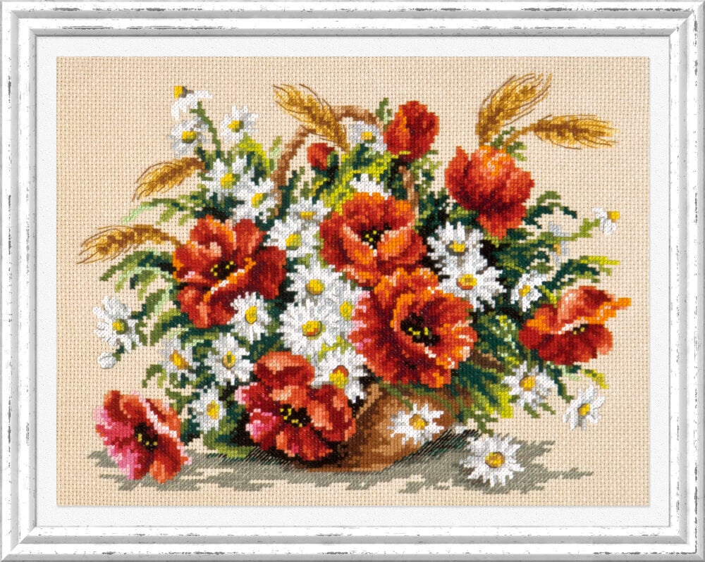 Siuvinėjimo rinkinys Magic Needle Bouquet of Wildflowers 40-67 цена и информация | Siuvinėjimo priemonės | pigu.lt