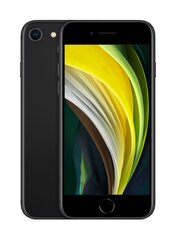 iPhone SE 2, 64GB, чёрный (подержанный, состояние A) цена и информация | Мобильные телефоны | pigu.lt