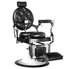 Профессиональное барберское кресло для парикмахерских и салонов красоты GABBIANO IMPERATOR BLACK цена и информация | Мебель для салонов красоты | pigu.lt