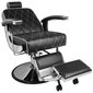 Profesionali barberio kėdė Gabbiano Imperial, juoda kaina ir informacija | Baldai grožio salonams | pigu.lt