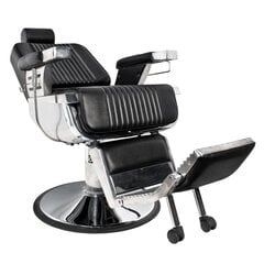 Профессиональное барберское кресло для парикмахерских и салонов красоты GABBIANO ROYAL, черного цвета цена и информация | Мебель для салонов красоты | pigu.lt