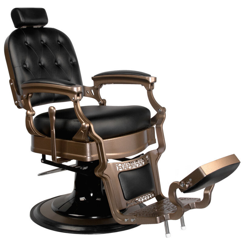 Profesionali barberio kėdė Gabbiano Old Ernesto, juoda kaina ir informacija | Baldai grožio salonams | pigu.lt