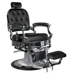 Профессиональное барберское кресло для парикмахерских и салонов красоты GABBIANO ERNESTO BLACK цена и информация | Мебель для салонов красоты | pigu.lt