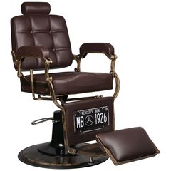 Профессиональное барберское кресло для парикмахерских и салонов красоты GABBIANO BOSS BROWN цена и информация | Мебель для салонов красоты | pigu.lt