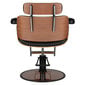 Profesionali kirpyklos kėdė Gabbiano Florencija, juoda/ruda kaina ir informacija | Baldai grožio salonams | pigu.lt