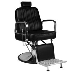 Профессиональное парикмахерское кресло для барбершопаGABBIANO PATRIZIO, черного цвета цена и информация | Мебель для салонов красоты | pigu.lt
