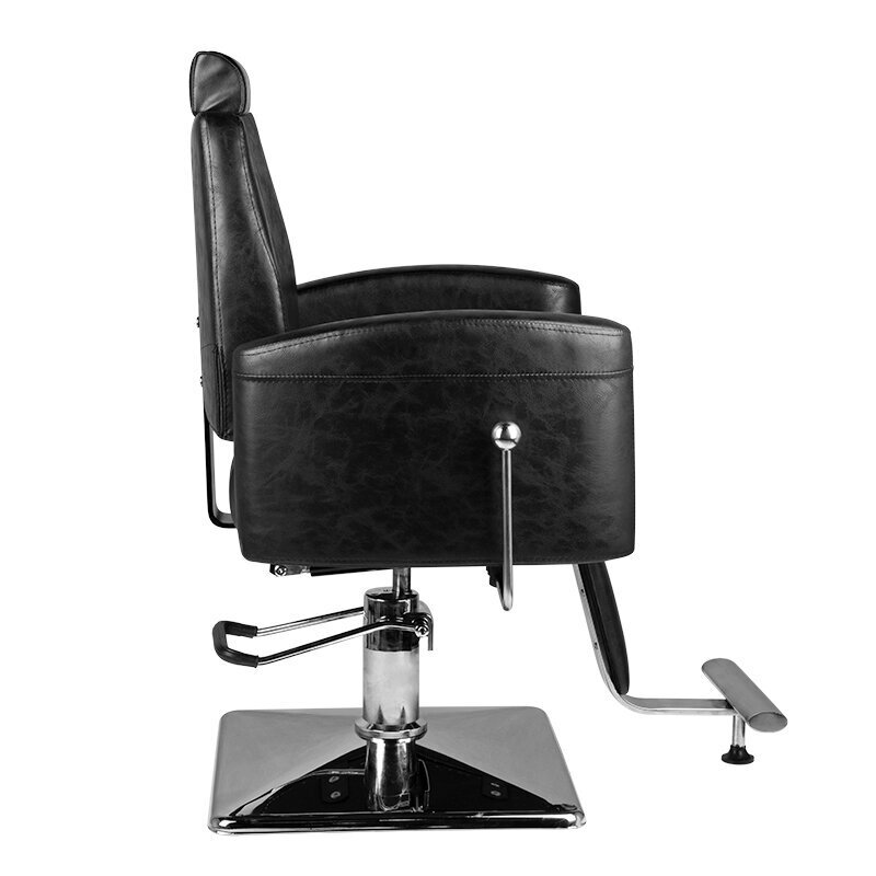 Profesionali barberio kėdė Hair System SM184, juoda kaina ir informacija | Baldai grožio salonams | pigu.lt