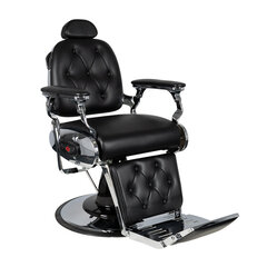 Профессиональное барберское кресло для парикмахерских и салонов красоты GABBIANO PIETRO, черного цвета цена и информация | Мебель для салонов красоты | pigu.lt
