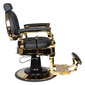 Profesionali barberio kėdė Gabbiano Claudius Gold, juoda kaina ir informacija | Baldai grožio salonams | pigu.lt