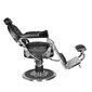 Profesionali barberio kėdė Gabbiano Cesare, juoda/sidabrinė kaina ir informacija | Baldai grožio salonams | pigu.lt