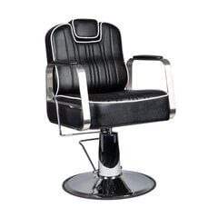 Профессиональное барберское кресло для парикмахерских и салонов красоты GABBIANO MATTEO, черного цвета цена и информация | Мебель для салонов красоты | pigu.lt