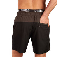 Maudymosi šortai vyrams Puma Swim Logo S6432491, juodi kaina ir informacija | Maudymosi šortai, glaudės | pigu.lt