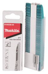 Лобзиковые полотна Makita B-05038-25 SUPER EXPRESS BIM 152x0.9 мм 7-18Tpi, 21 шт., металл  цена и информация | Механические инструменты | pigu.lt