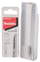Полотна для лобзика Makita B-16841-25 BIM, 152x0.9 мм (14tpi), 21 шт., металл  цена и информация | Механические инструменты | pigu.lt