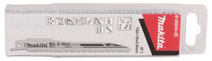 Полотна для лобзика Makita B-16841-25 BIM, 152x0.9 мм (14tpi), 21 шт., металл  цена и информация | Механические инструменты | pigu.lt