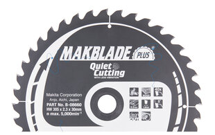B-08660 TCT Пильный диск MAKBLADE PLUS 305X2.3X30mm 5 ° T40 Makita цена и информация | Механические инструменты | pigu.lt