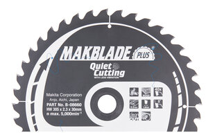 T.C.T. pjūklas Makblade Plus 305X2.3X30mm 5° T40 B-08660 Makita kaina ir informacija | Mechaniniai įrankiai | pigu.lt