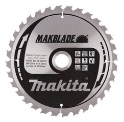 T.C.T. pjūklas Makblade 250X2.4X30mm 5° T32 B-08919 Makita kaina ir informacija | Mechaniniai įrankiai | pigu.lt