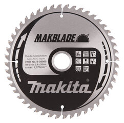 B-08969 TCT Пильный диск MAKBLADE 216X2.4X30mm 5 ° T48 Makita цена и информация | Механические инструменты | pigu.lt