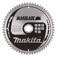 Пильный диск Makita B-09008 TCT MAKBLADE, 250х2.3х30 мм, 5 ° T60 цена и информация | Механические инструменты | pigu.lt