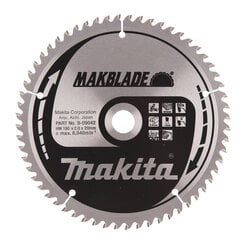 B-09042 TCT Пильный диск MAKBLADE 190X2X20мм 5 ° T60 Makita цена и информация | Механические инструменты | pigu.lt