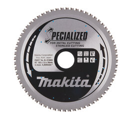 Пильный специализированный диск Makita B-31669 TCT, 185х1.6х30 мм, 0° T64  цена и информация | Механические инструменты | pigu.lt
