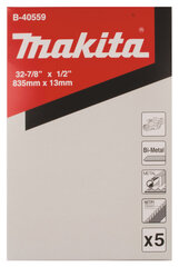 Лента для резки Makita B-40559 13x835 мм, 1 шт. 18TPI, металл 2-3 мм, DPB181  цена и информация | Механические инструменты | pigu.lt