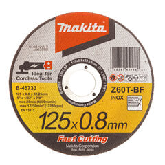 Pjovimo diskas 125x0.8 RST Metalui B-45733 Makita kaina ir informacija | Mechaniniai įrankiai | pigu.lt