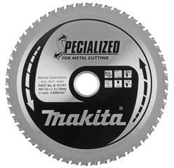Пильный специализированный диск Makita B-47167 TCT 150х1.4х20 мм, -15°, T52  цена и информация | Механические инструменты | pigu.lt
